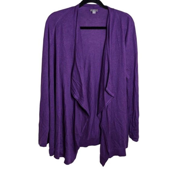 J. Jill Cardigan Sweater Open Front Drapey Business Casual Medium - Picture 1 of 7